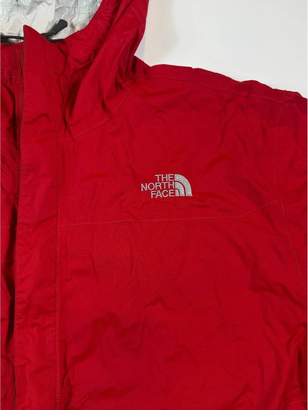 The North Face HyVent 2.5L Rain Jacket Mens XL Red Hooded Shell
